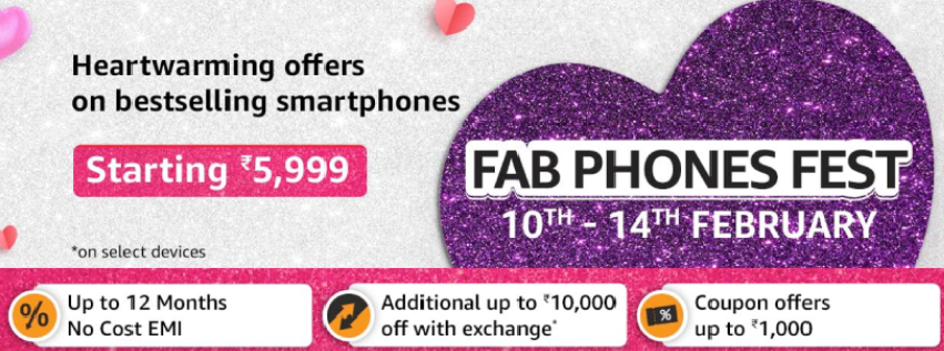 Amazon - Amazon Fab Mobile Fest Offers at Low Price – Up to 40%Off