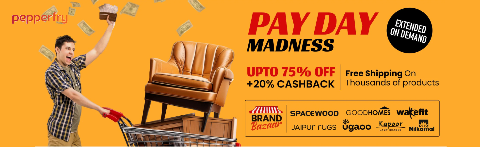 Freeecoupons Pepperfry Payday Madness Sale Offers